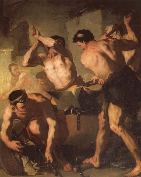 Luca Giordano Vulcan's Forge